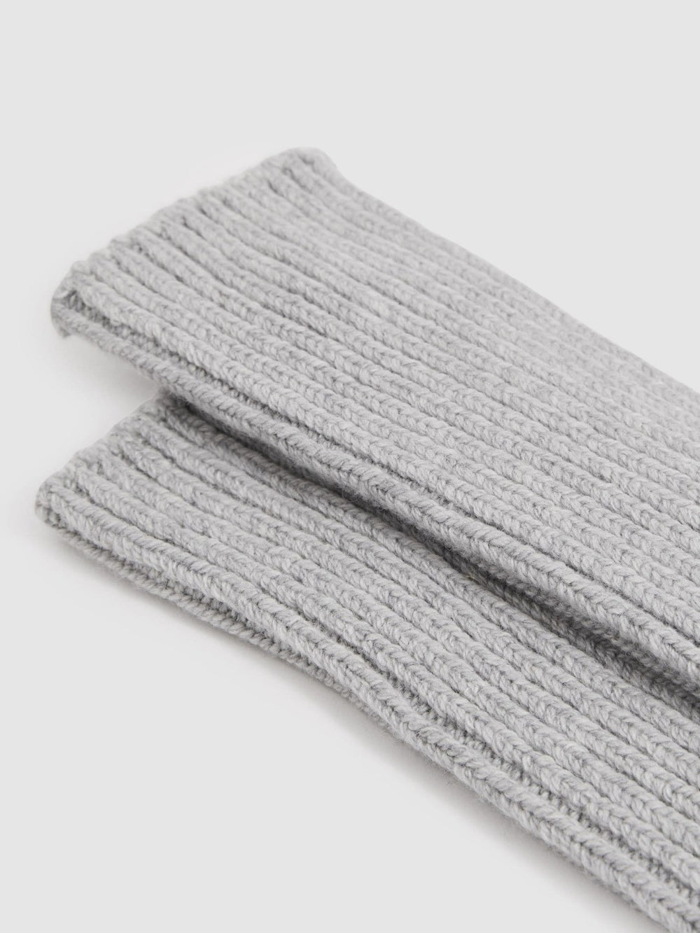 Rib-Knit Socks With Cashmere Grey | Women