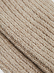 Rib-Knit Socks With Cashmere Oatmeal | Women