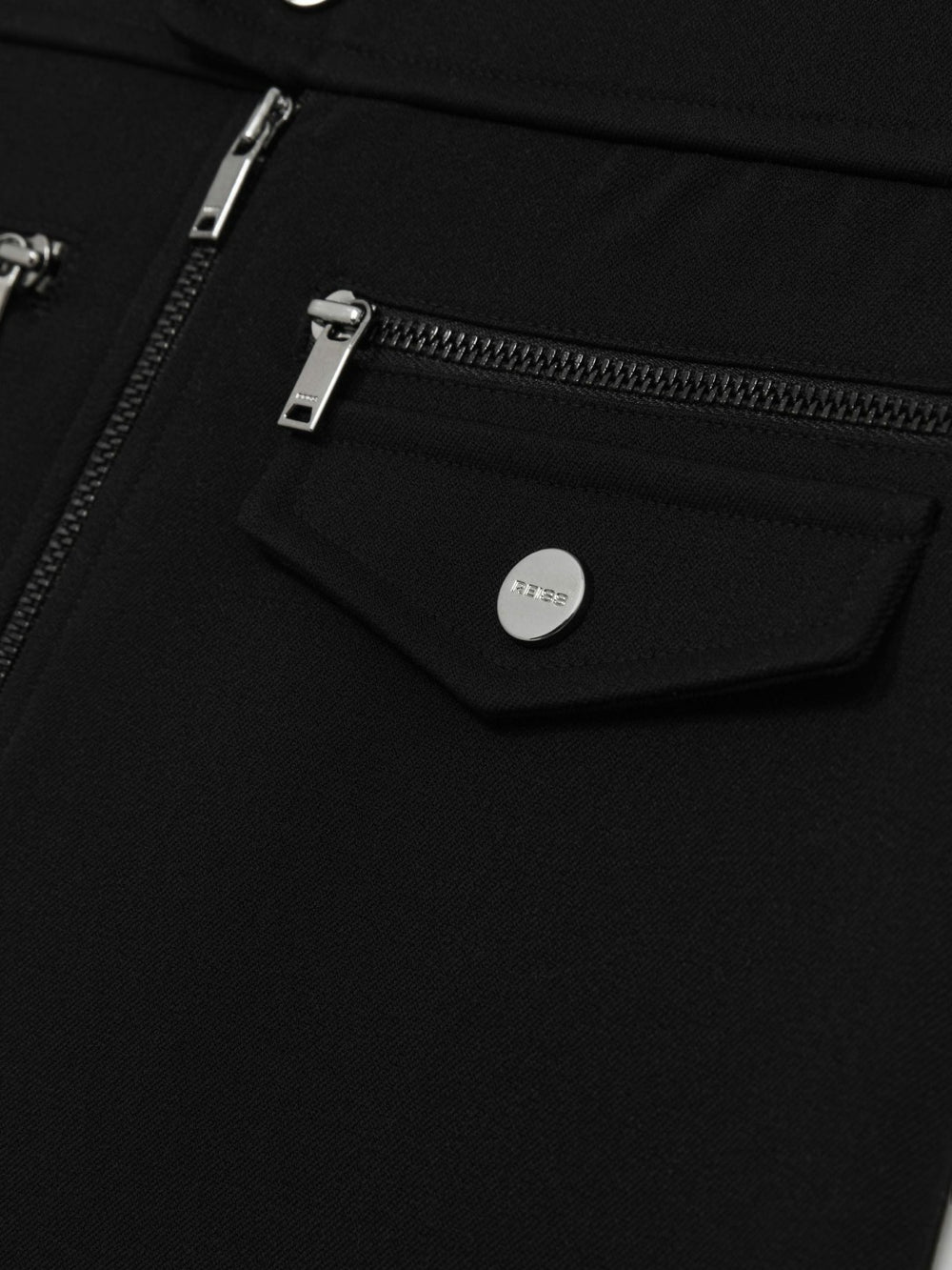 4-9 yrs Piqué Zip-Detail Mini Skirt Black | Children & Baby