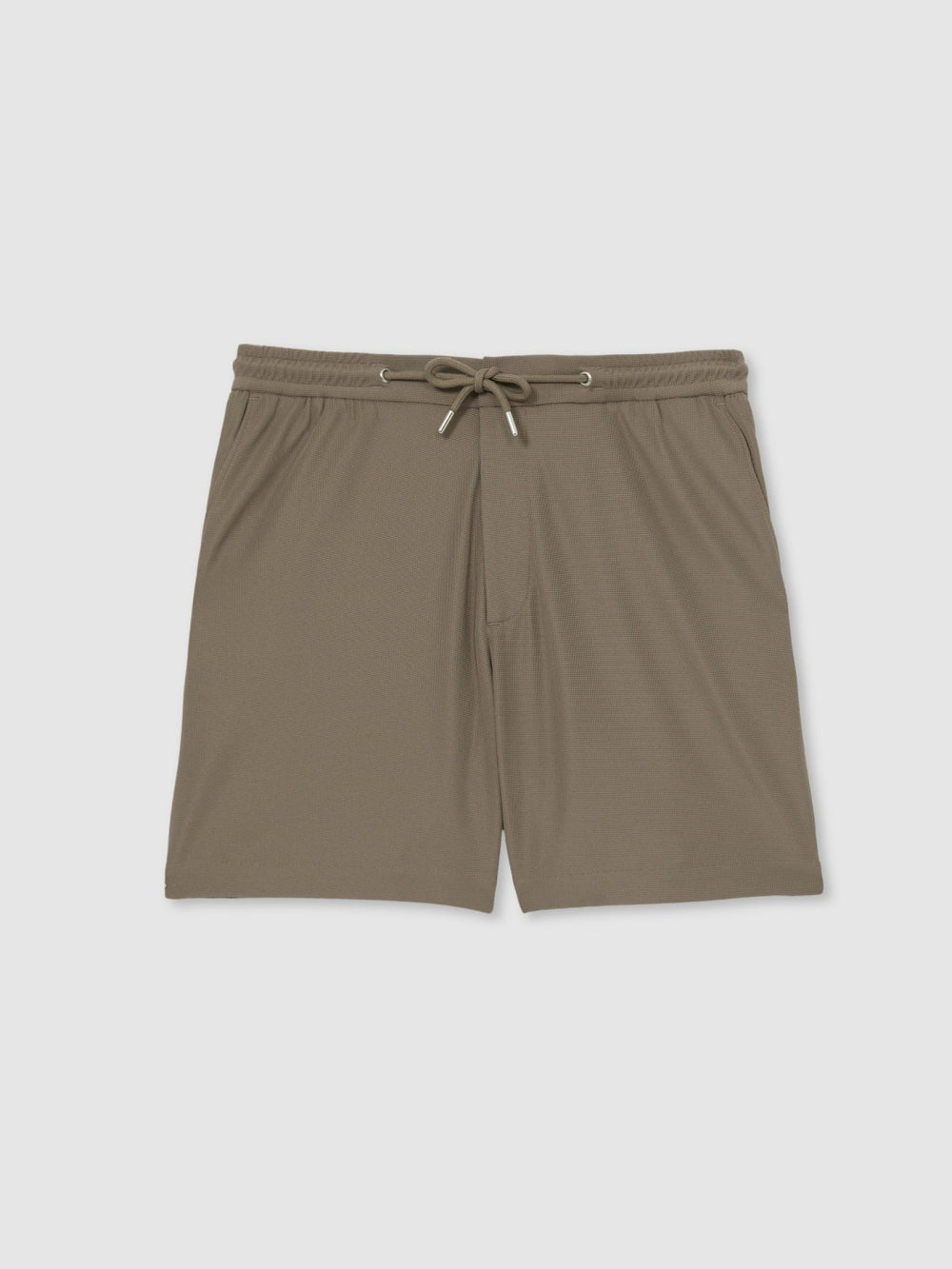 Textured Drawstring Shorts Mocha Brown | Men