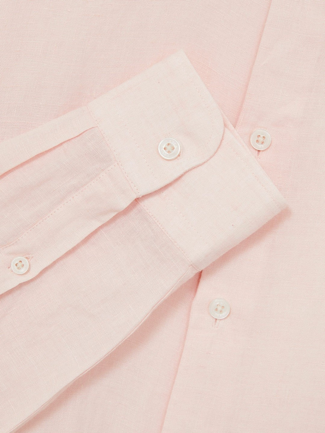Linen Button-Through Shirt Prep Pink | Men