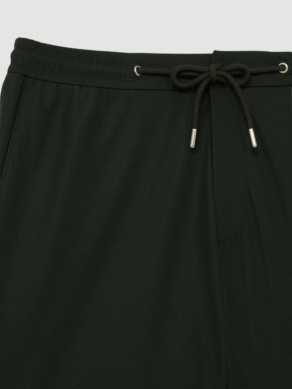 Textured Drawstring Shorts Dark Green | Men