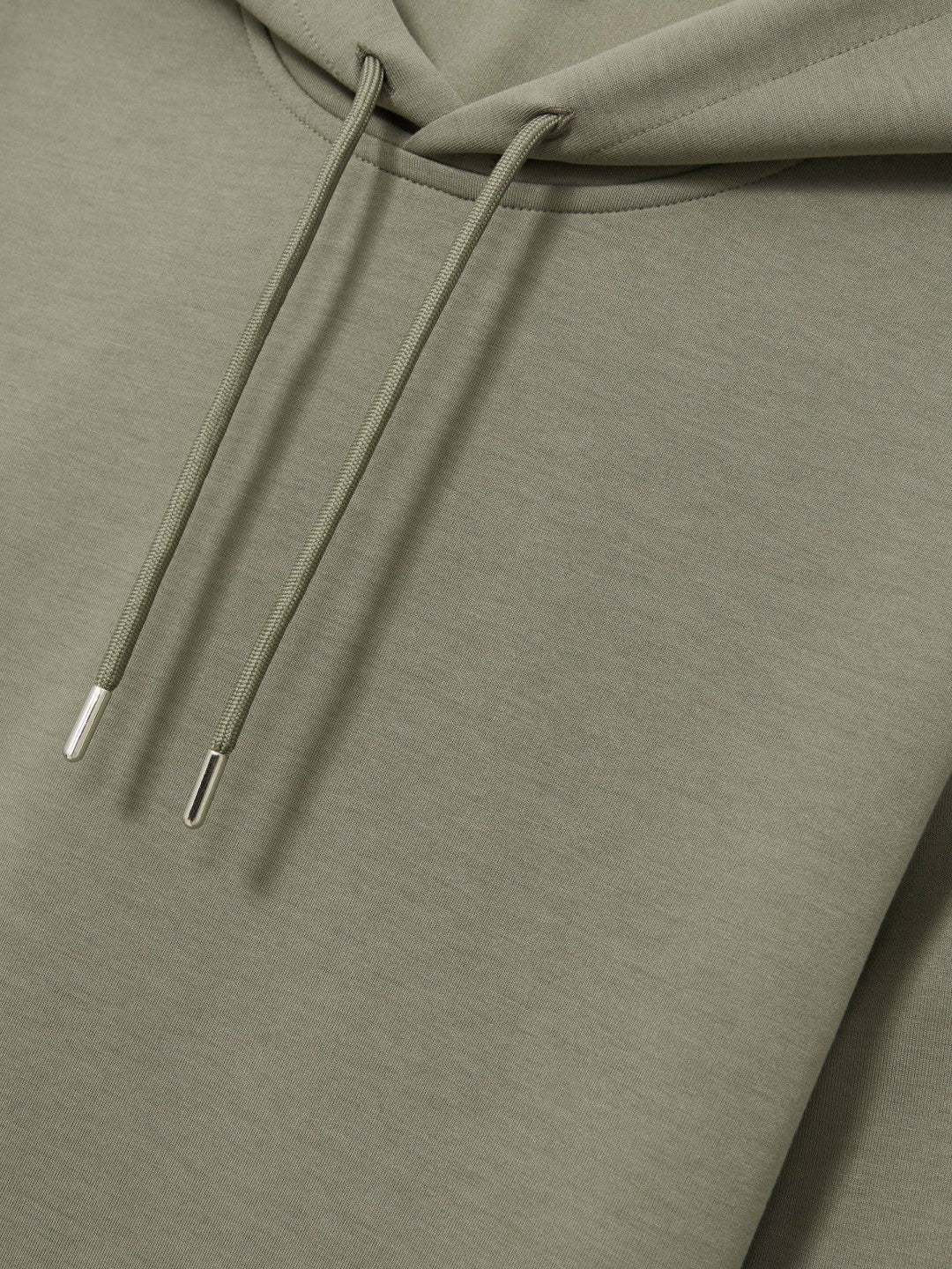 Interlock Jersey Drawstring Hoodie Sage | Men