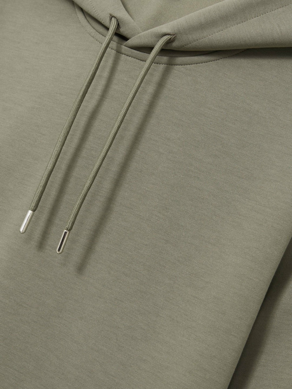 Interlock Jersey Drawstring Hoodie Sage | Men