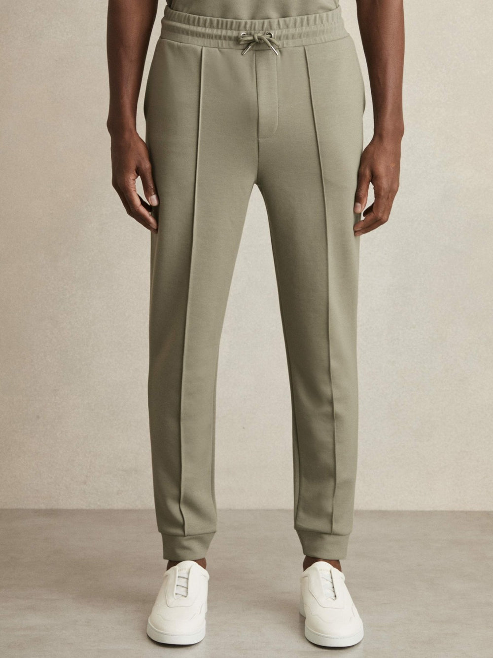Drawstring Jersey Joggers Sage | Men