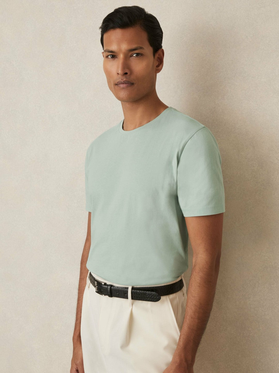 Cotton Crew Neck T-Shirt  | Men