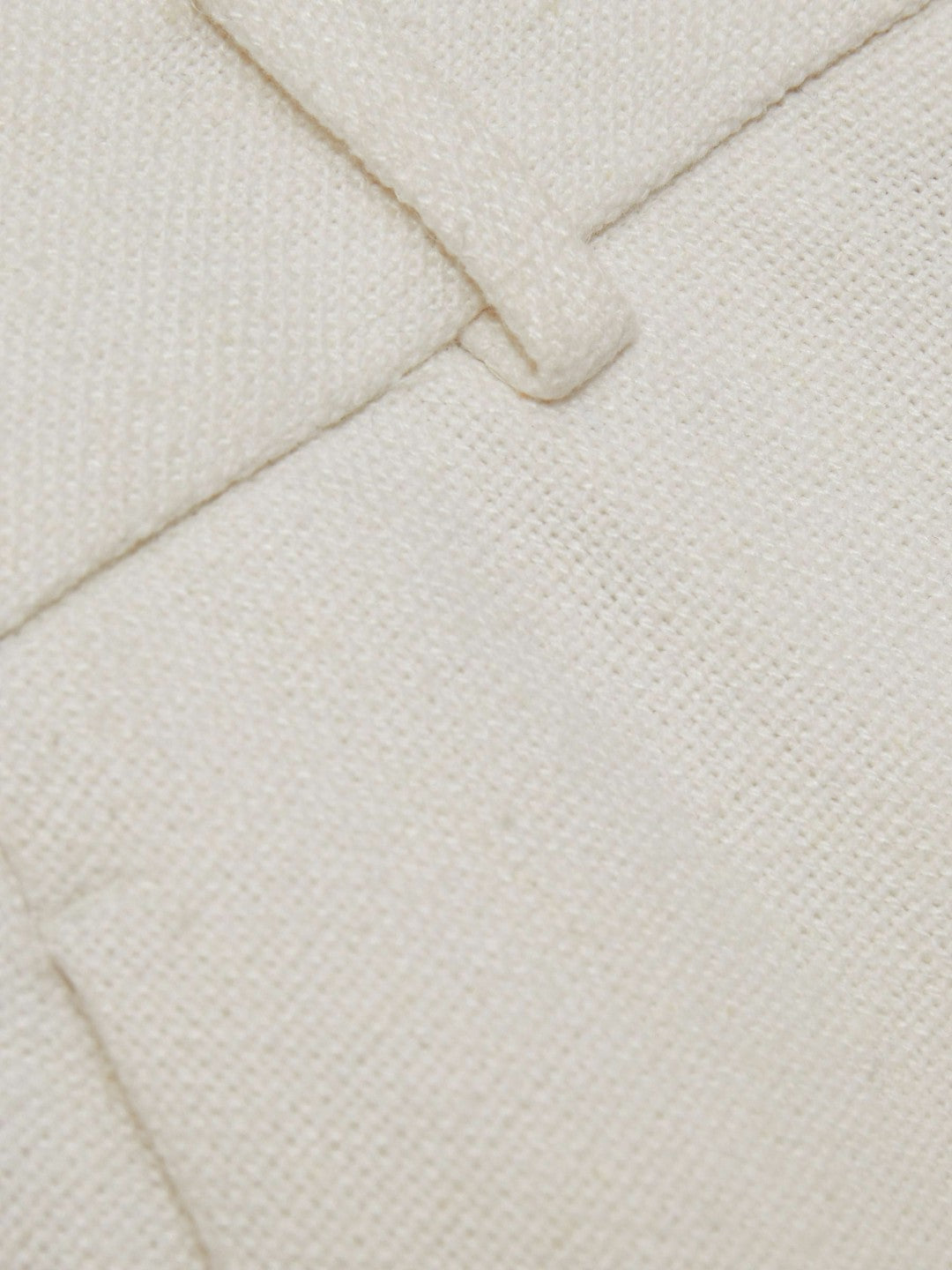 Petite Linen-Blend Wide-Leg Trousers White | Women