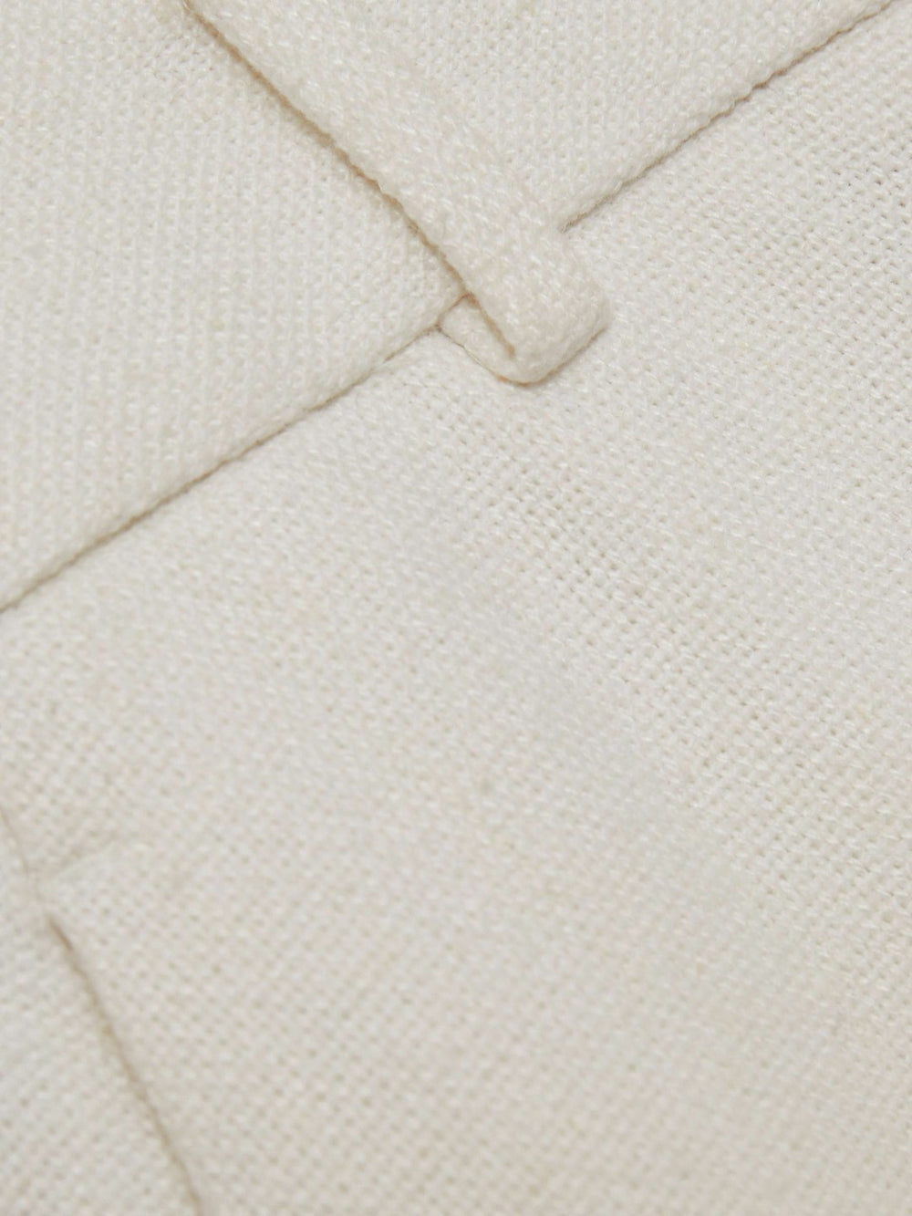 Petite Linen-Blend Wide-Leg Trousers White | Women