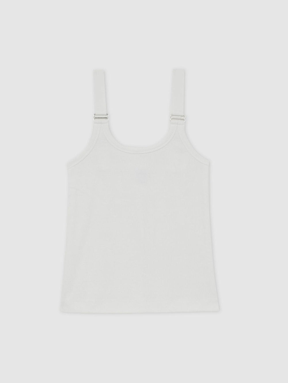 Stretch-Cotton D-Ring Strap Vest White | Women