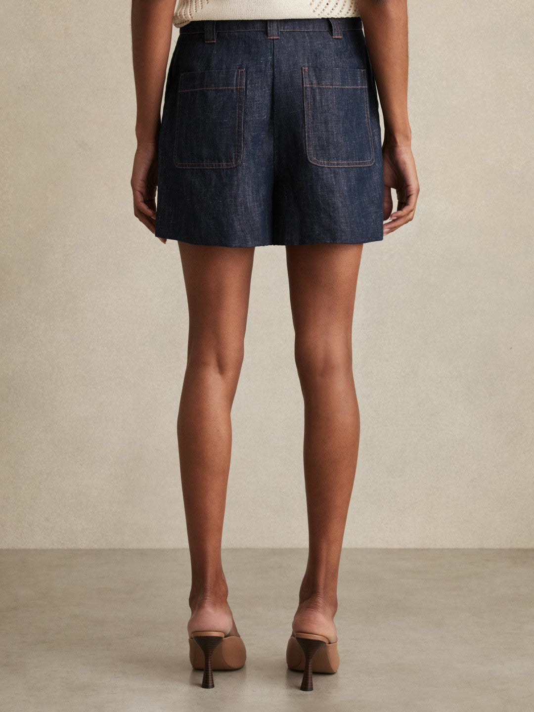 Linen Shorts Indigo | Women