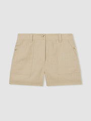 Linen Shorts Neutral | Women