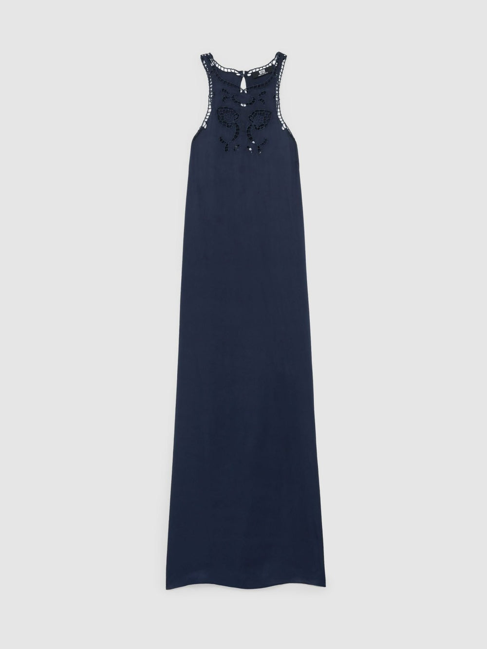 Satin Cut-Out Slip Dress Navy | Women