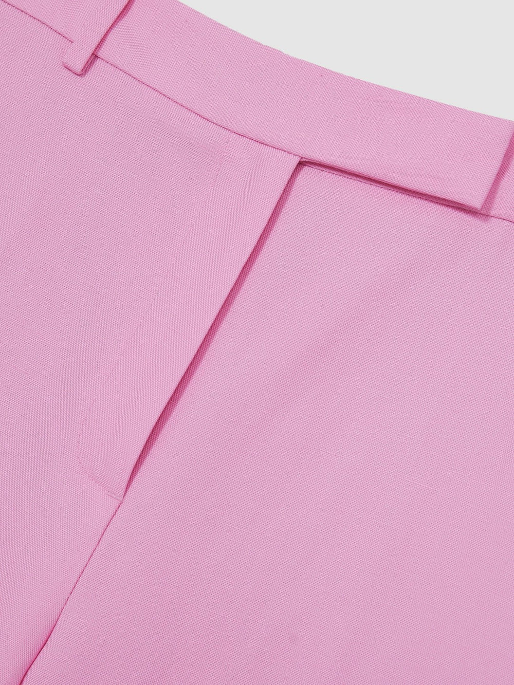 Wide-Leg Trousers With Linen Pink | Women