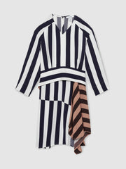 9-13 yrs Stripe-Print Handkerchief Dress Multi | Children & Baby