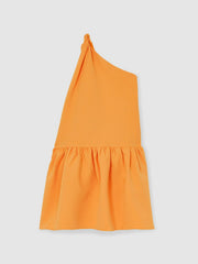 4-9 yrs One-Shoulder Tiered Dress Orange | Children & Baby