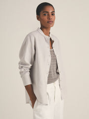 | Les 100 Ciels Linen Shirt Soft Grey | Women