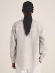 | Les 100 Ciels Linen Shirt Soft Grey | Women