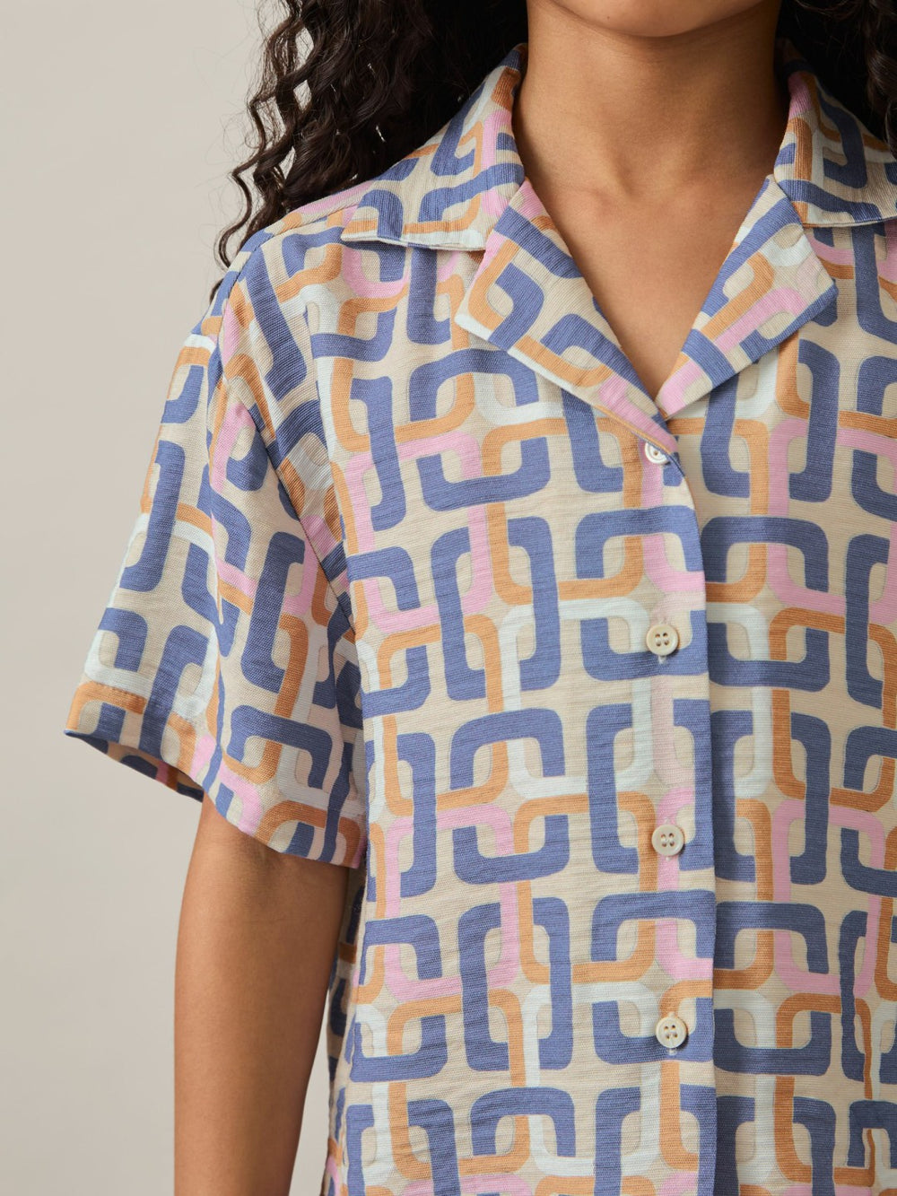 4-9 yrs Geometric Chain Print Shirt Multi | Children & Baby