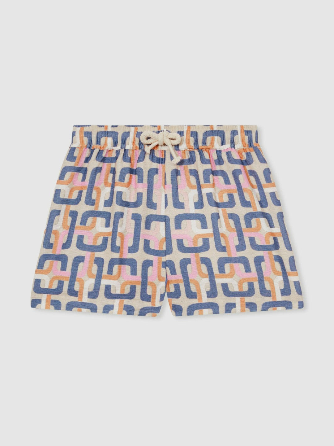 9-13 yrs Geometric Chain Print Shorts Multi | Children & Baby