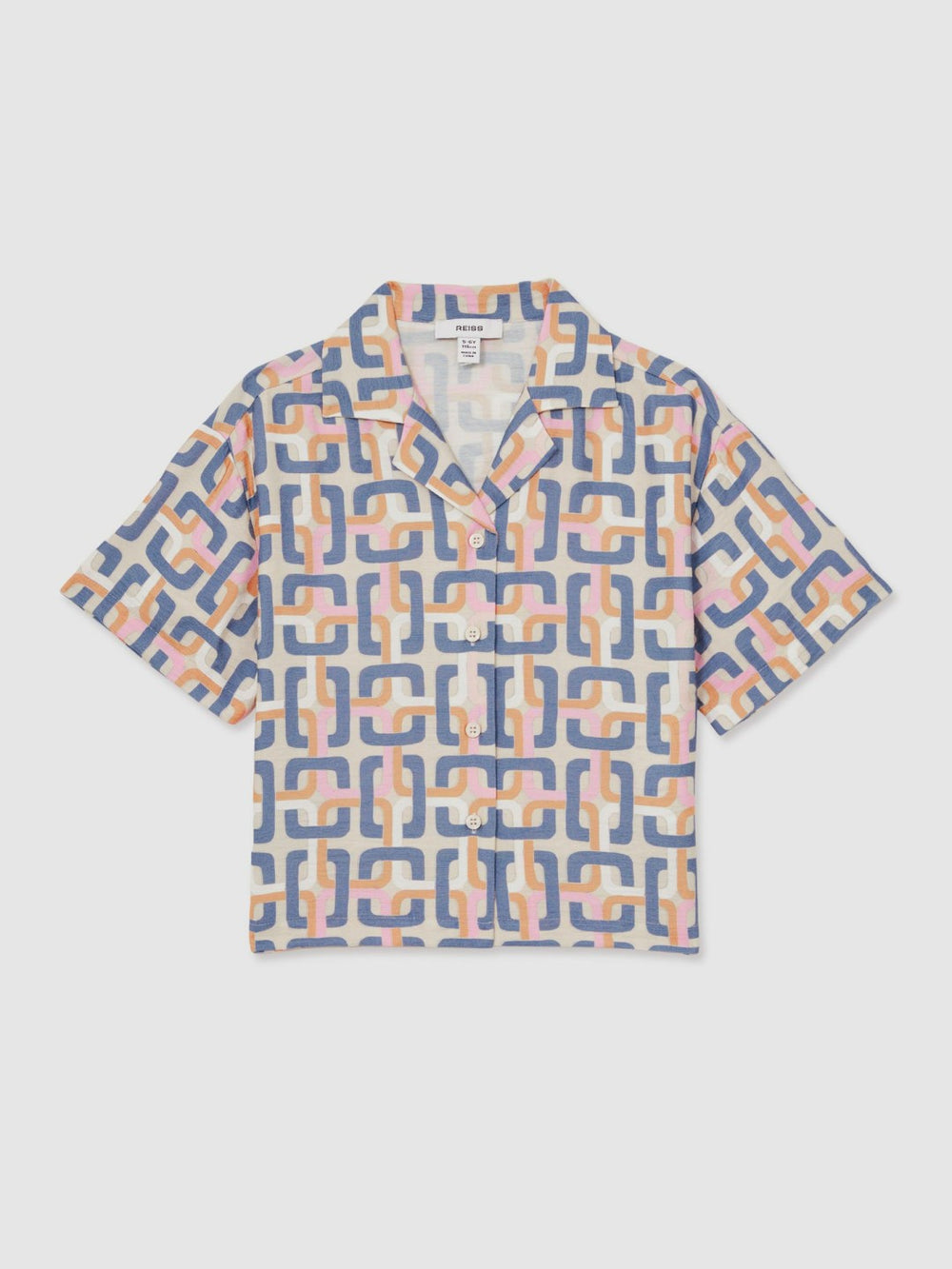 9-13 yrs Geometric Chain Print Shirt Multi | Children & Baby