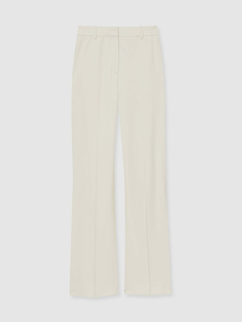 Petite Wide Leg Tailored Trousers Cream | Women