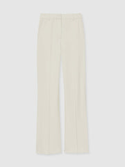 Wide Leg Tailored Trousers Cream | Women
