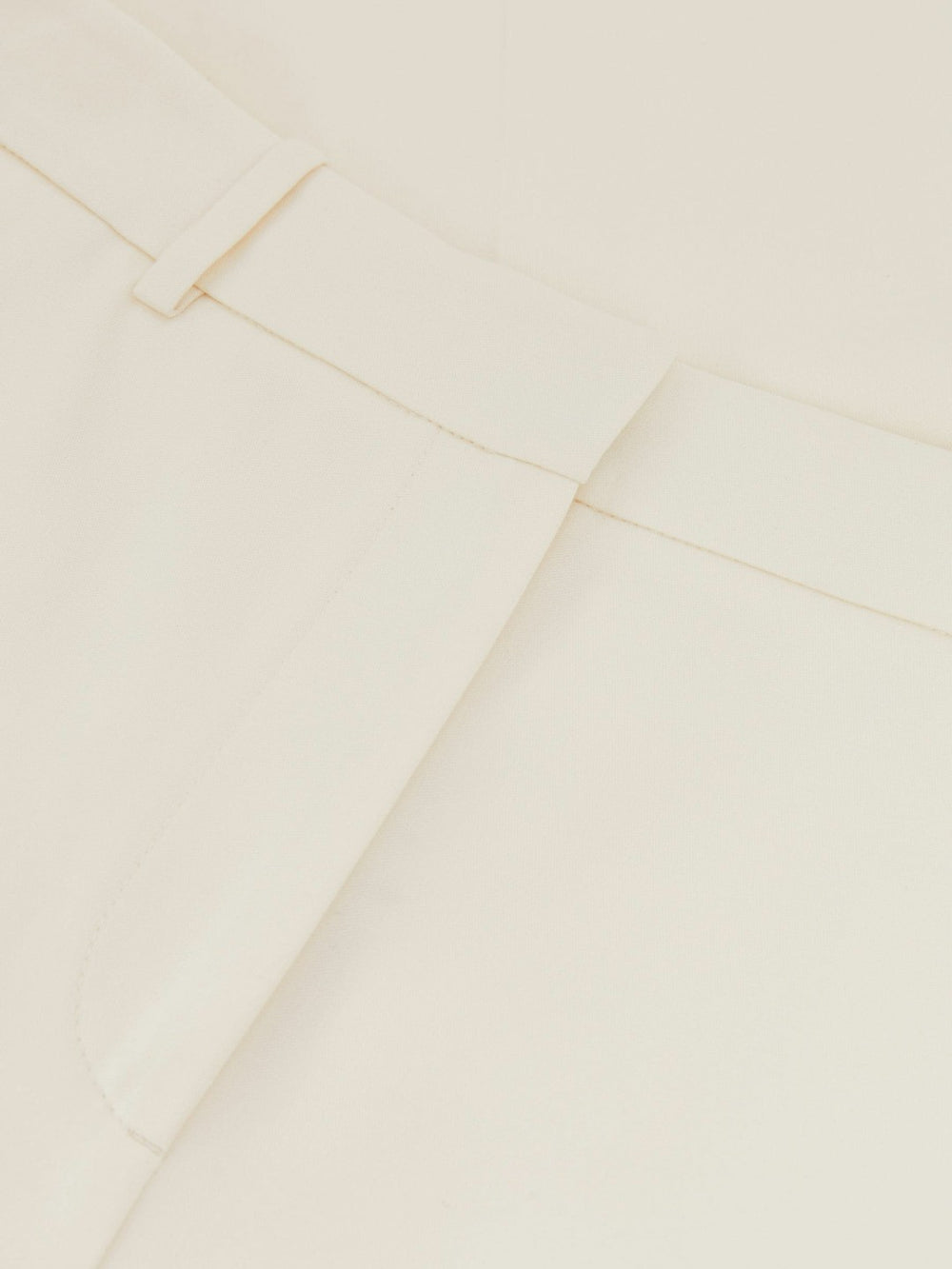 Wide Leg Tailored Trousers Cream | Women
