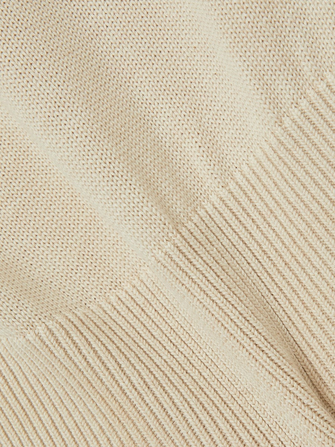 Cotton And Wool Crew-Neck Top Neutral | Women