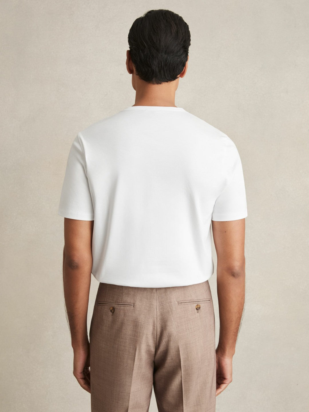 Mercerised-Cotton Crew-Neck T-Shirt White | Men