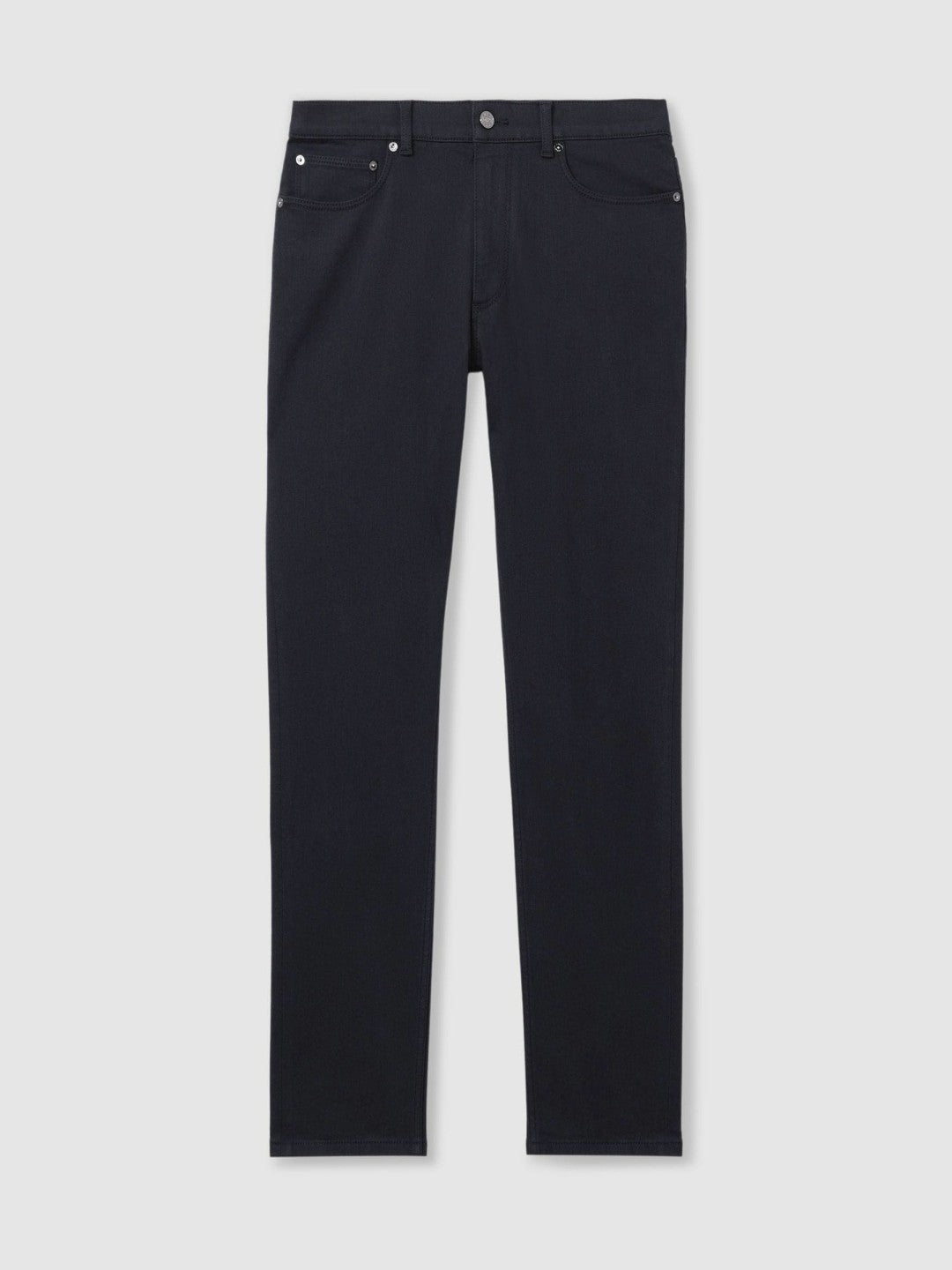 Cotton-Stretch Slim-Fit Jeans Navy | Men