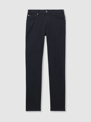 Cotton-Stretch Slim-Fit Jeans Navy | Men