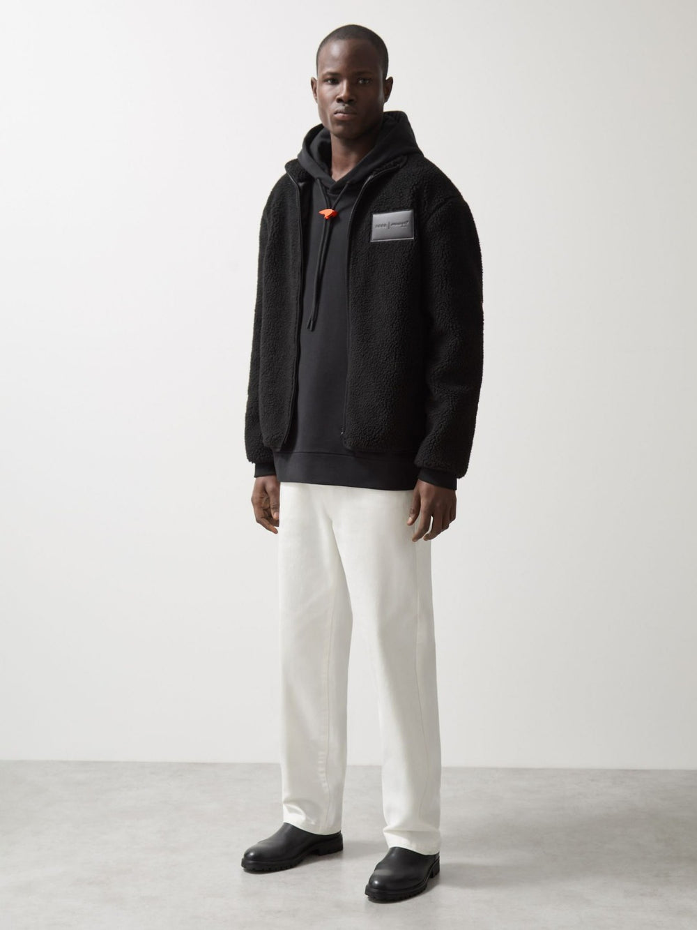 McLaren F1 Team Embroidered Fleece Jacket Unisex Fit Black | Men