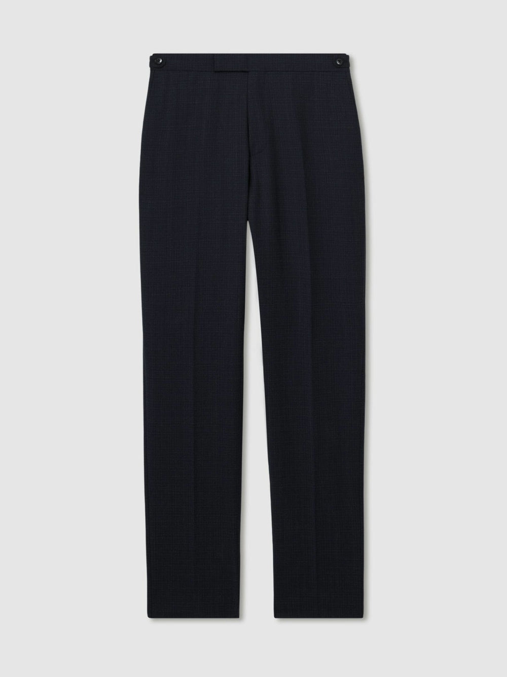 Slim-Fit Wool-Blend Textured Tailored Trousers Navy | Men