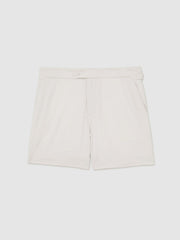 Side-Adjuster Swim Shorts Off White | Men