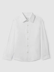 9-13 yrs Slim-Fit Cotton Shirt White | Children & Baby