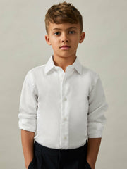 9-13 yrs Slim-Fit Cotton Shirt White | Children & Baby