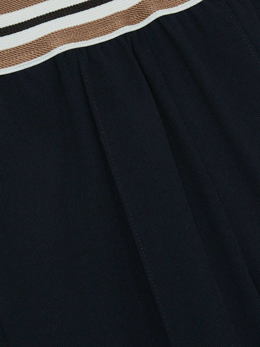 13-14 yrs Stripe-Waistband Wide-Leg Trousers Navy | Children & Baby