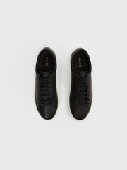 Leather Low-Top Trainers Black | Men