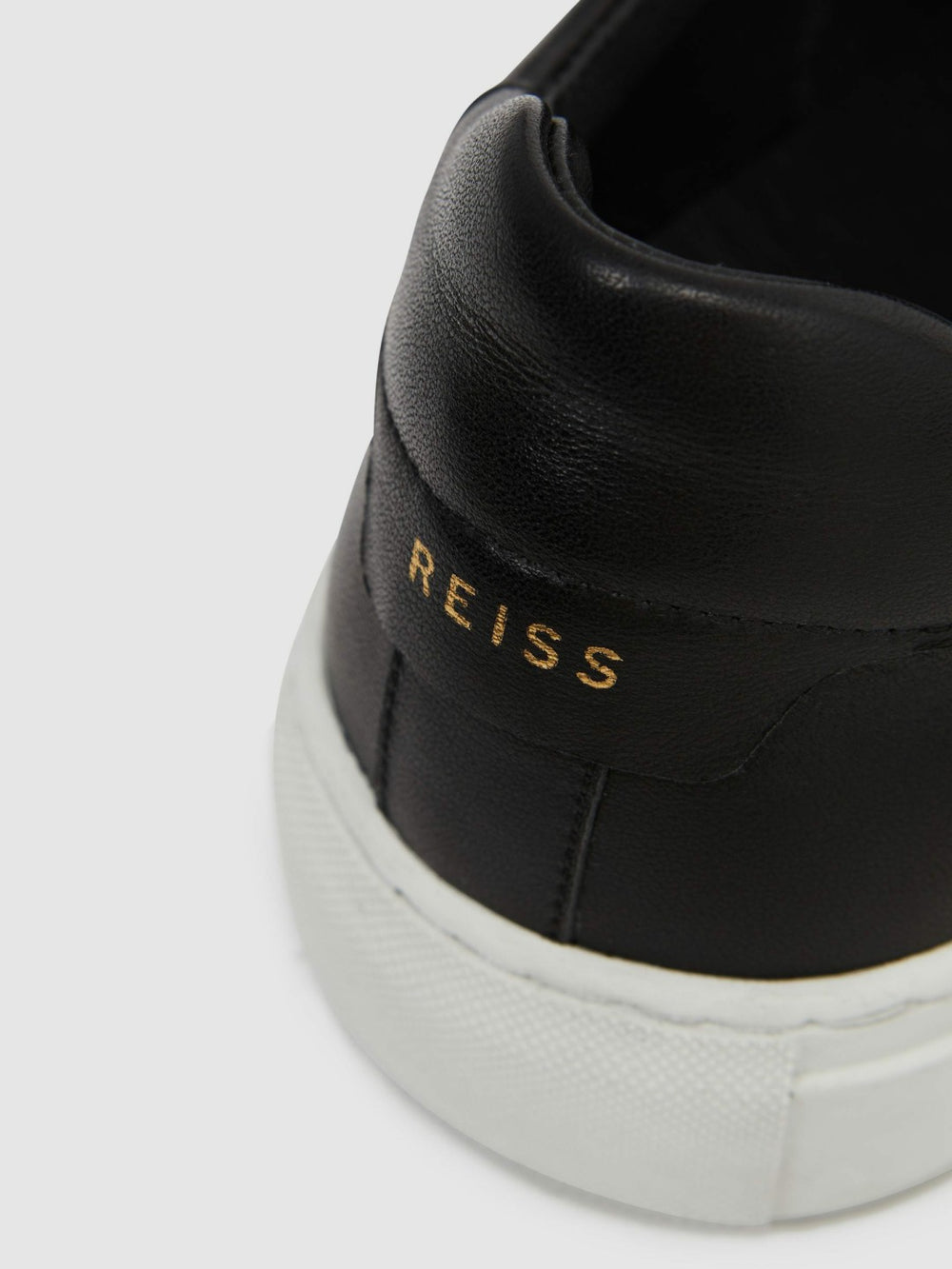 Leather Low-Top Trainers Black | Men