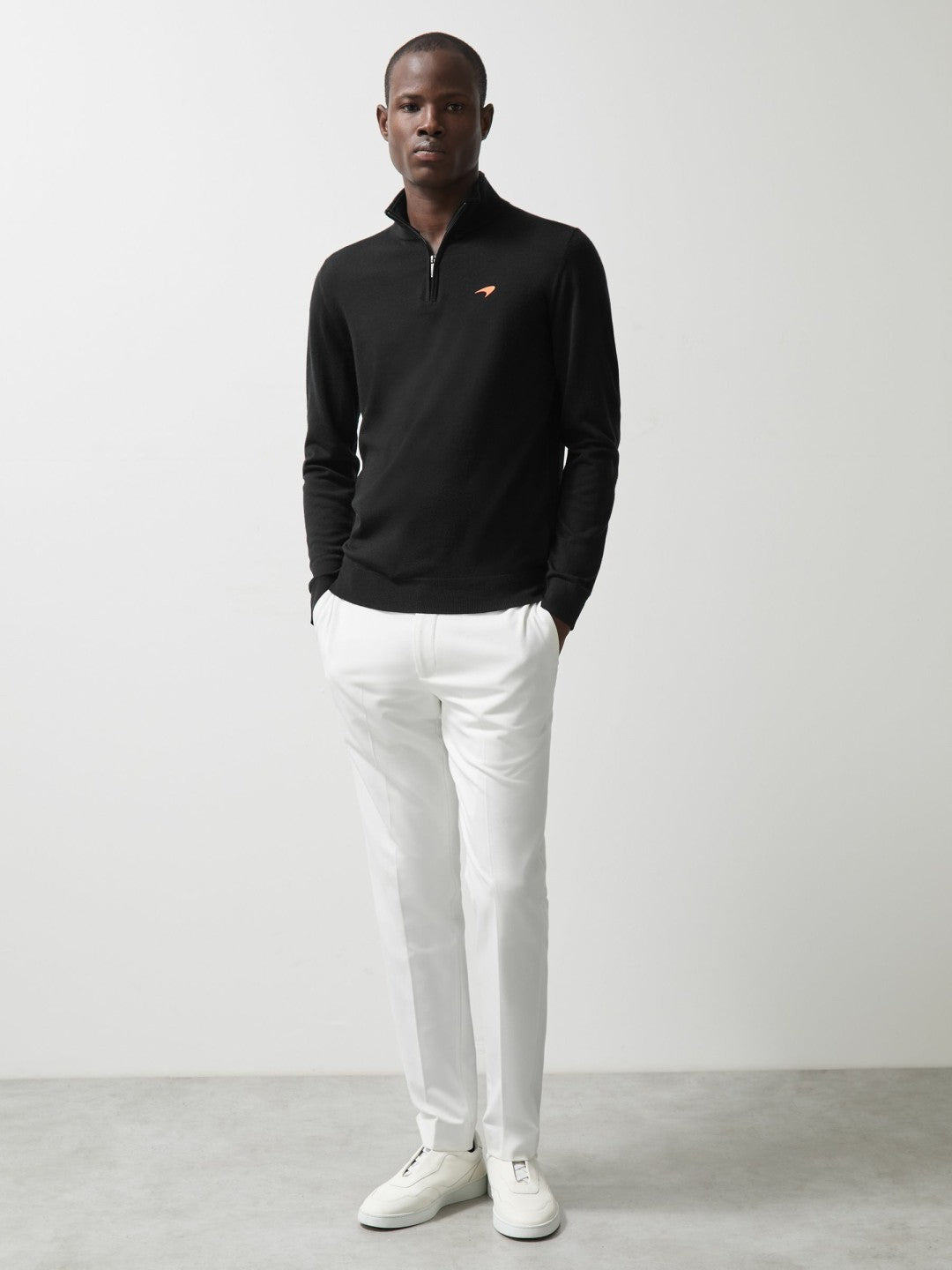 McLaren F1 Team Merino Half-Zip Jumper Black | Men