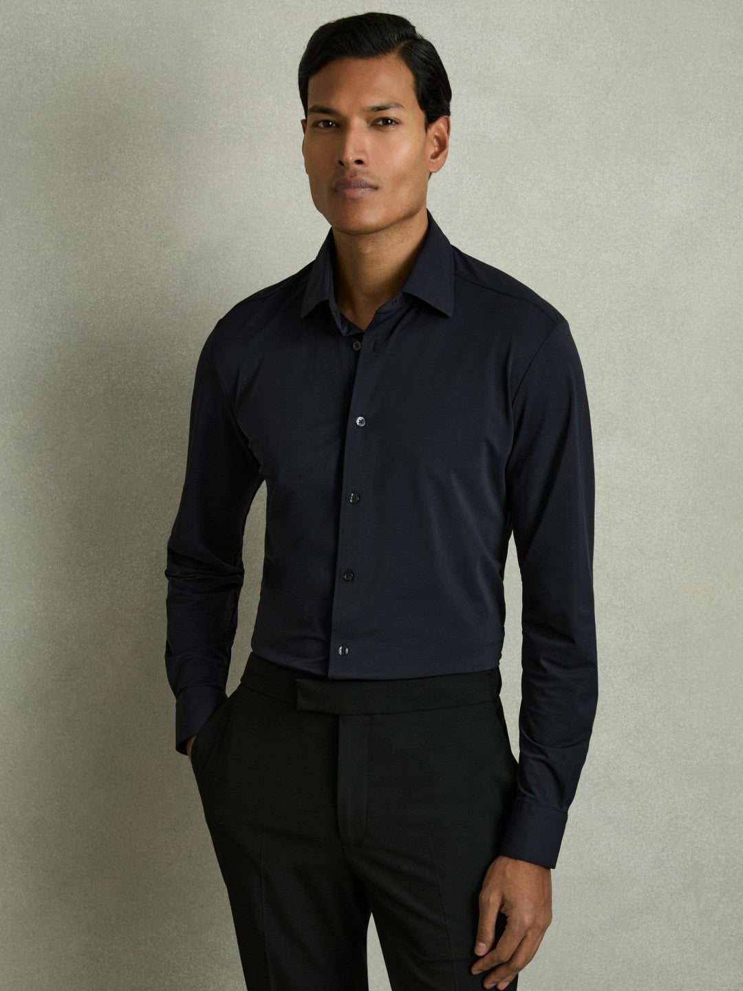 Long-Sleeve Travel Shirt Navy | Men