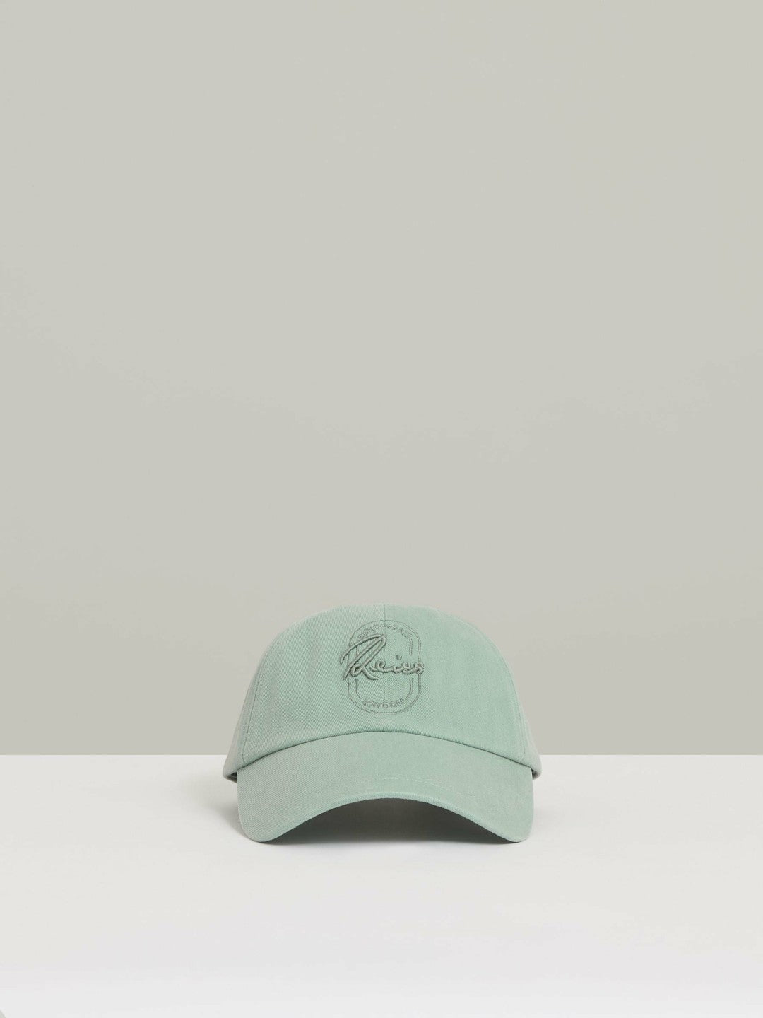 Cotton Logo-Embroidered Baseball Cap Washed Green | Men