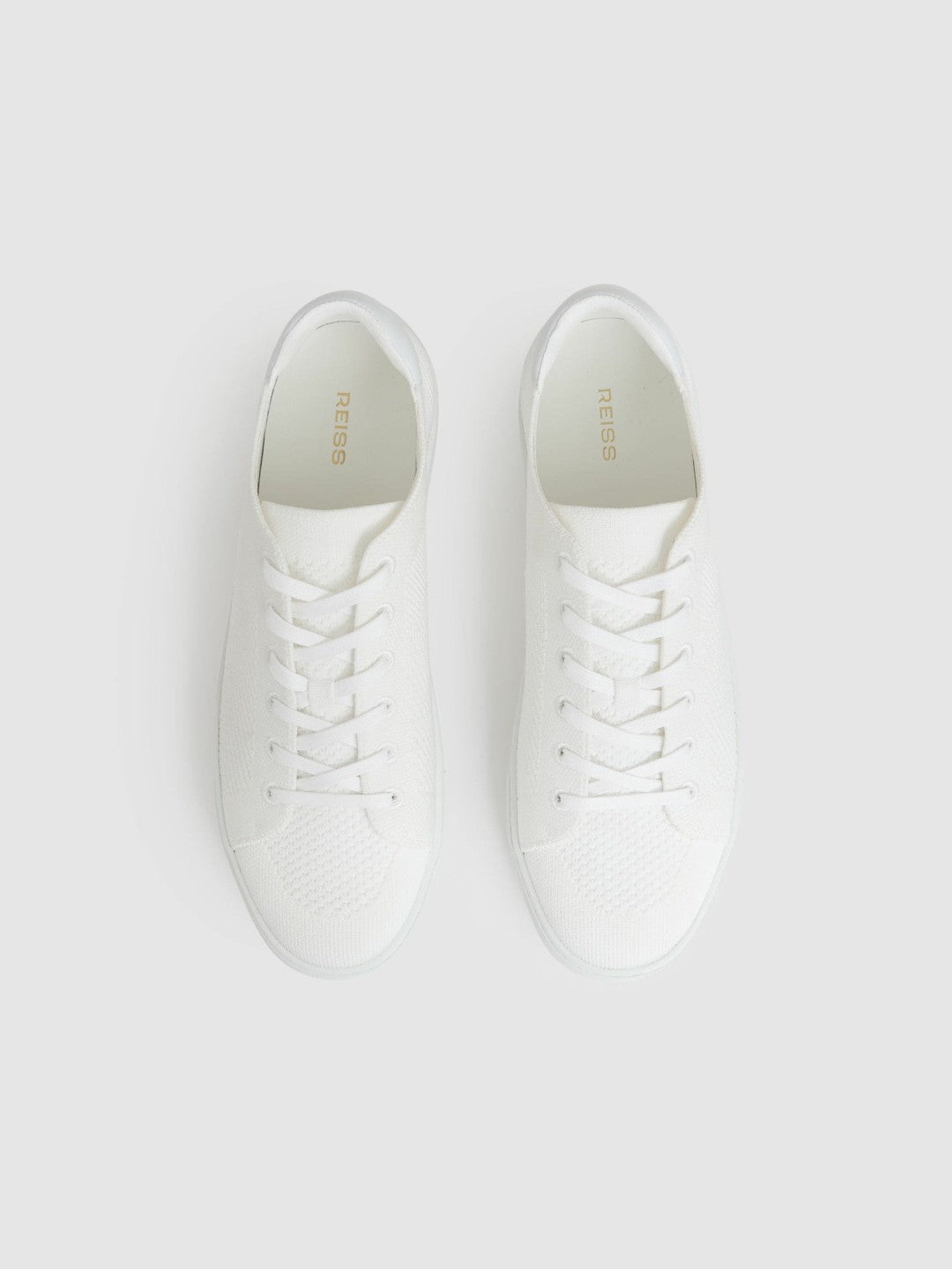 Knitted Low-Top Trainers White | Men