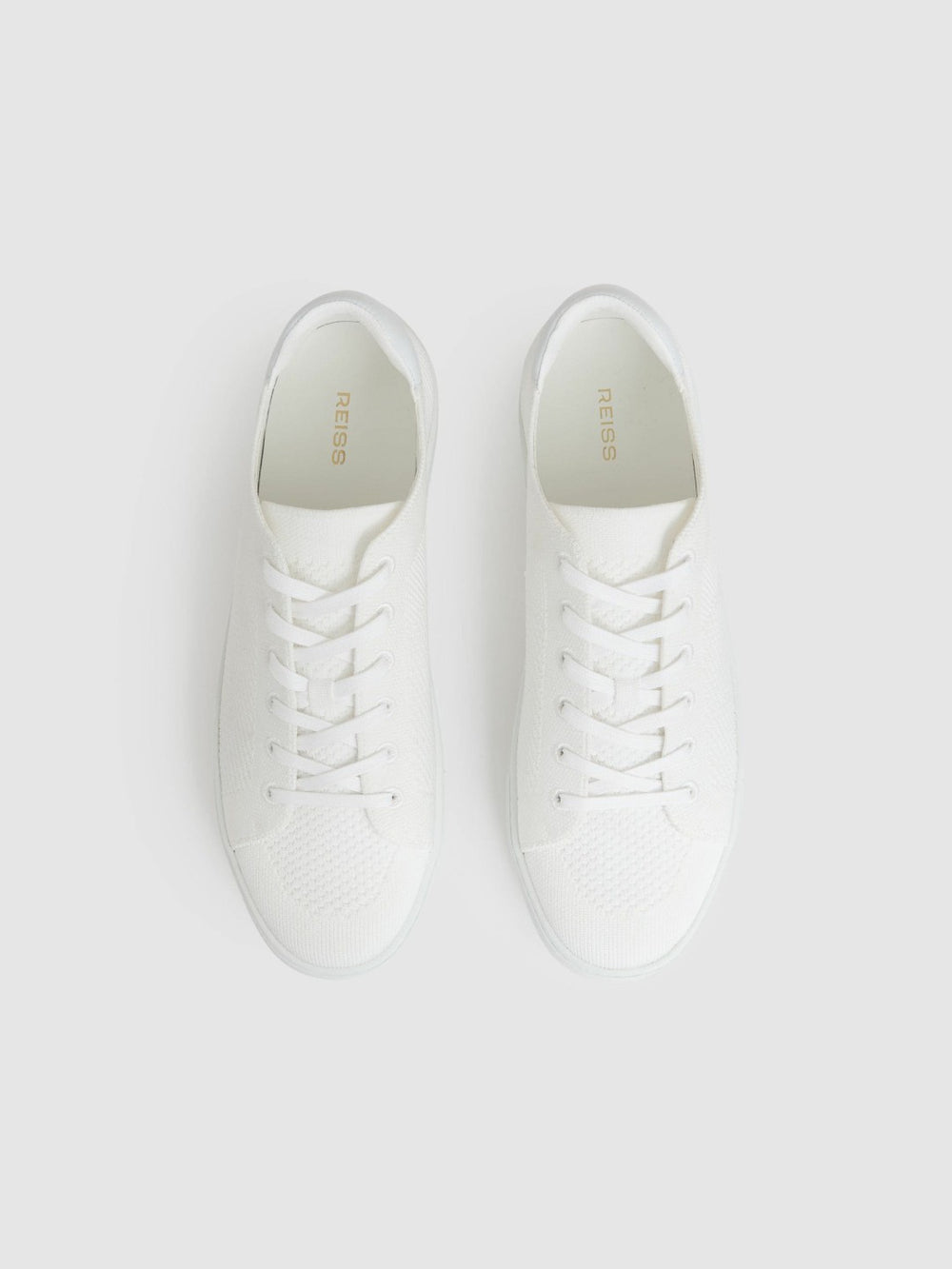 Knitted Low-Top Trainers White | Men