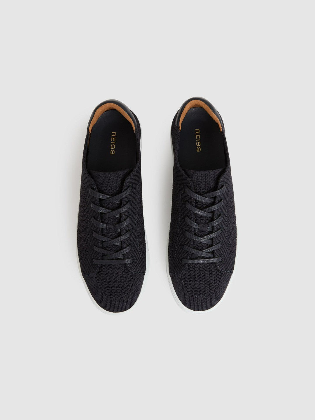 Knitted Low-Top Trainers Navy | Men