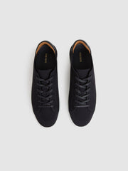 Knitted Low-Top Trainers Navy | Men