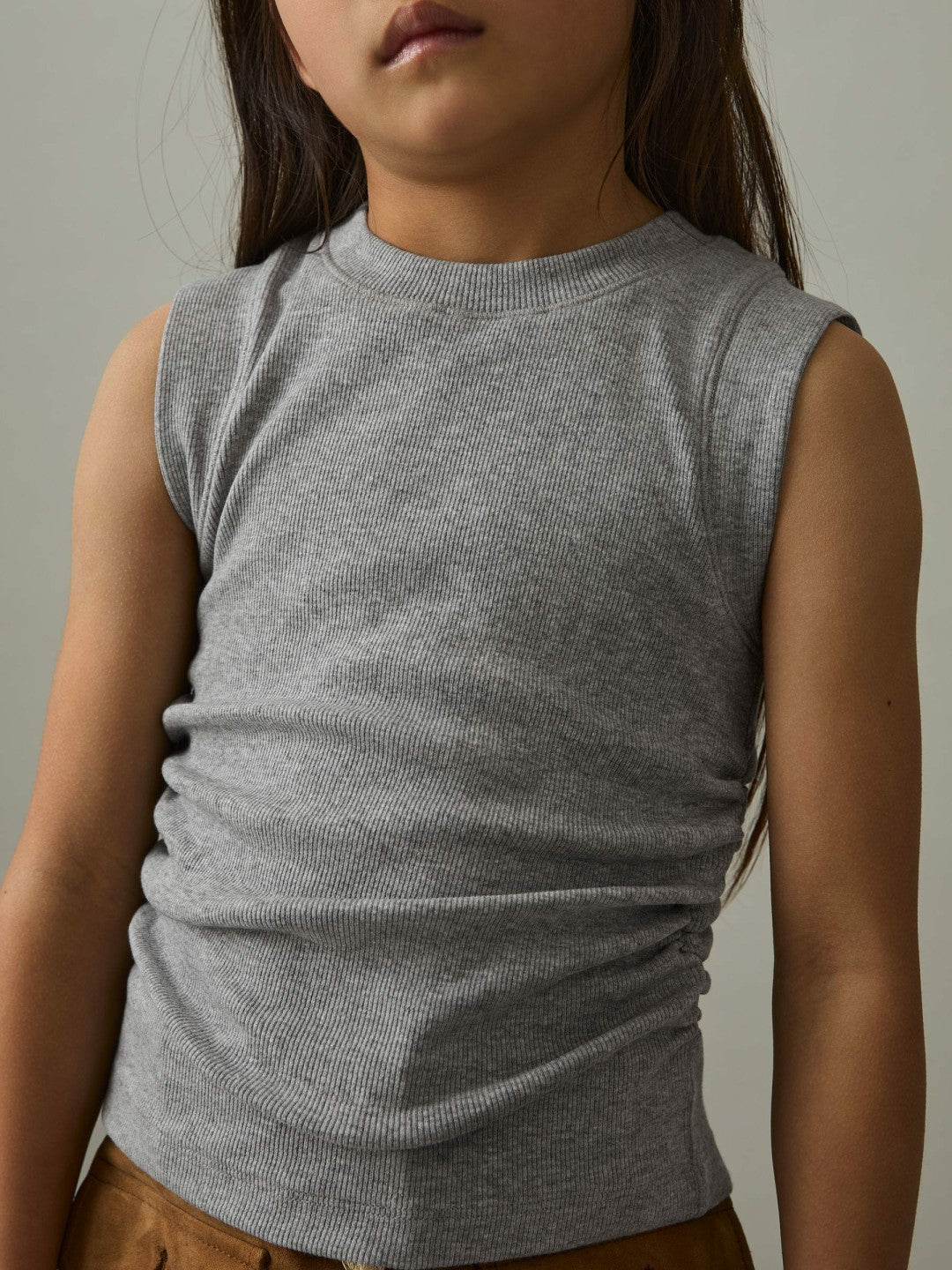 4-9 yrs Ruched Vest Top Grey | Children & Baby