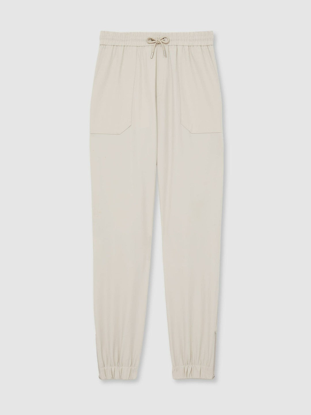 Drawstring Technical Cuffed Trousers Stone | Men