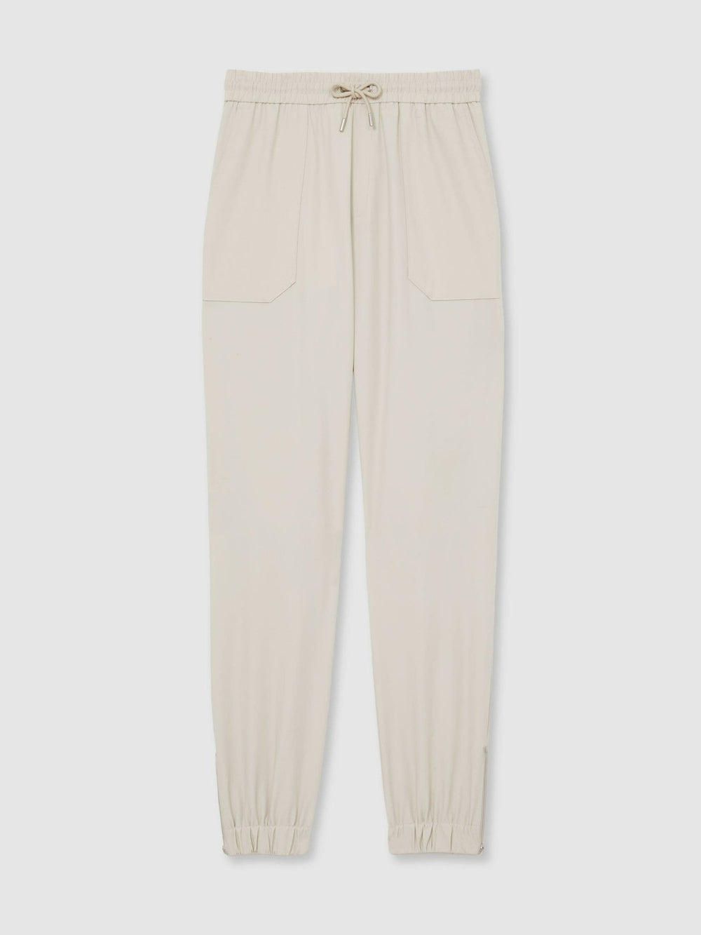 Drawstring Technical Cuffed Trousers Stone | Men