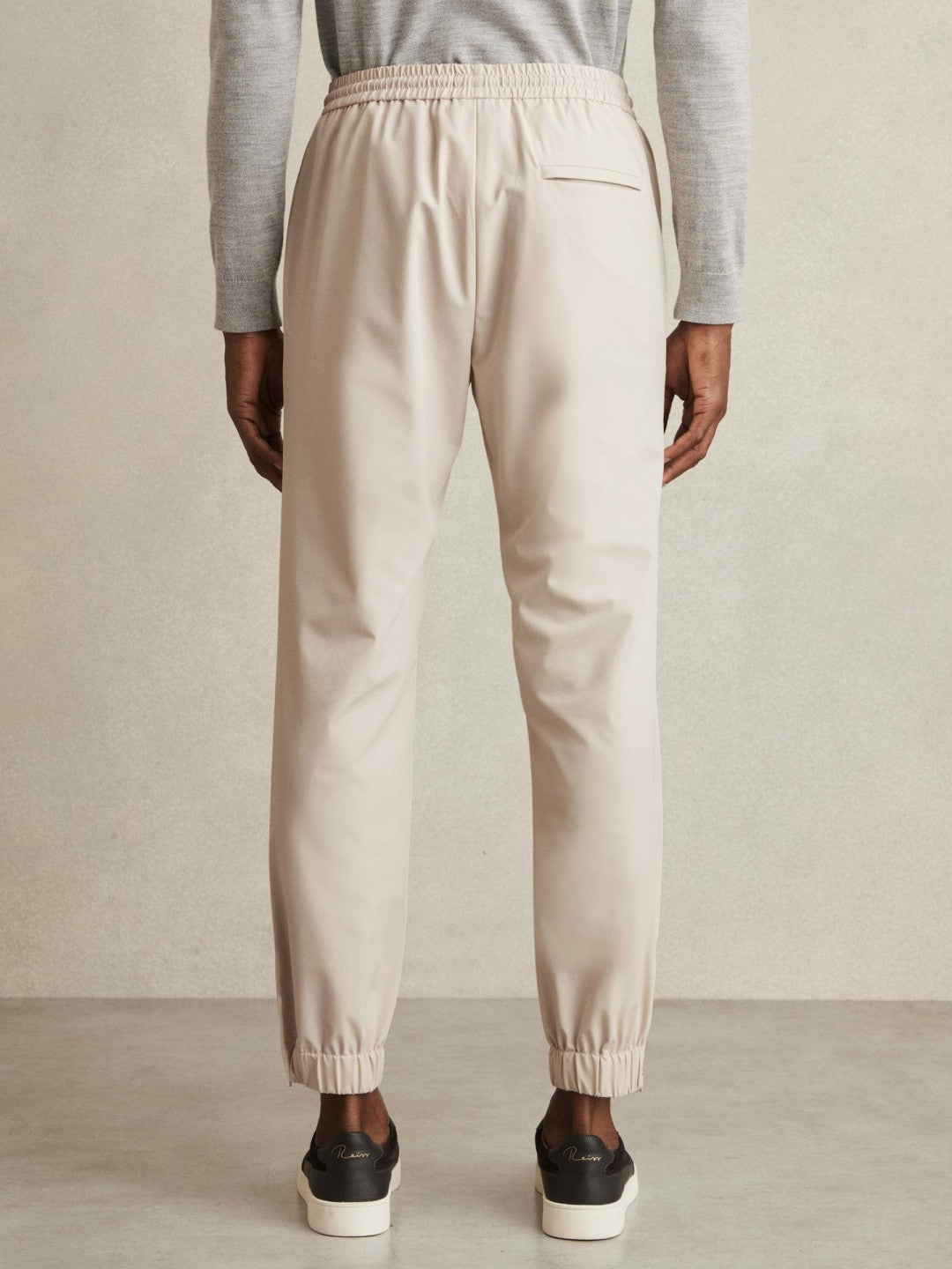 Drawstring Technical Cuffed Trousers Stone | Men
